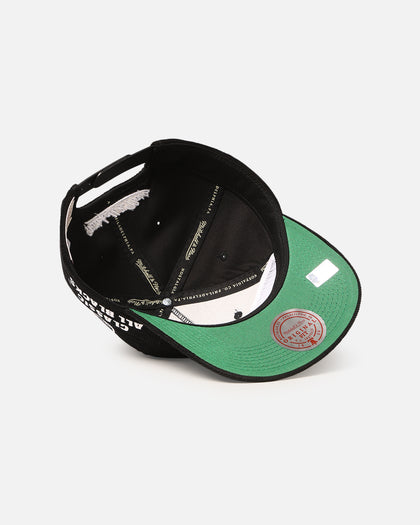 Mitchell & Ness All Blacks Rugby Union Script Corduroy Origin Snapback Solid Black