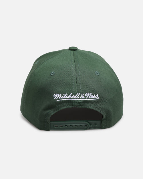 Mitchell & Ness Milwaukee Bucks 'Upside Down Logo' Pro Pinch Snapback Green