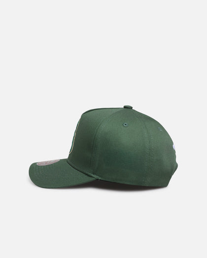 Mitchell & Ness Milwaukee Bucks 'Upside Down Logo' Pro Pinch Snapback Green