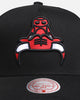 Mitchell & Ness Chicago Bulls 'Upside Down Logo' Pro Pinch Snapback Black