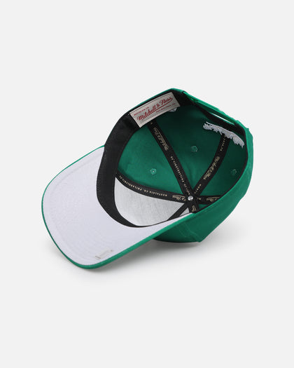 Mitchell & Ness Boston Celtics 'Upside Down Logo' Pro Pinch Snapback Green