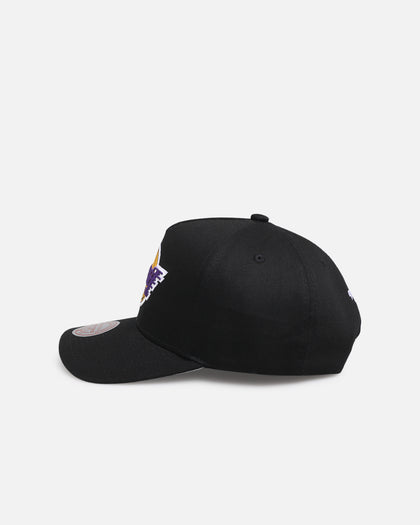 Mitchell & Ness Los Angeles Lakers 'Upside Down Logo' Pro Pinch Snapback Black