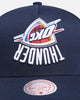 Mitchell & Ness Oklahoma City Thunder 'Upside Down Logo' Pro Pinch Snapback Navy