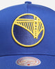 Mitchell & Ness Golden State Warriors 'Upside Down Logo' Pro Pinch Snapback Royal Blue