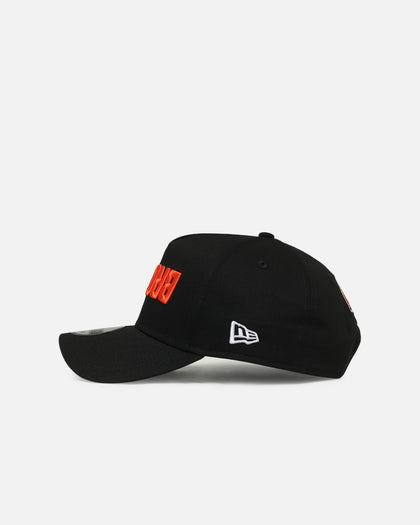 New Era Cleveland Browns 'Upside Down Logo' 9FORTY A-Frame Snapback Black