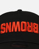 New Era Cleveland Browns 'Upside Down Logo' 9FORTY A-Frame Snapback Black