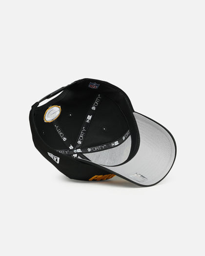 New Era Green Bay Packers 'Upside Down Logo' 9FORTY A-Frame Snapback Black