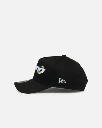 New Era Los Angeles Rams 'Upside Down Logo' 9FORTY A-Frame Snapback Black