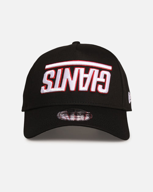 New Era New York Giants 'Upside Down Logo' 9FORTY A-Frame Snapback Black