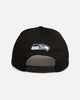 New Era Seattle Seahawks 'Upside Down Logo' 9FORTY A-Frame Snapback Black