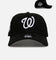 New Era Washington Nationals 'Black And White' 9FORTY A-Frame Snapback Black/White