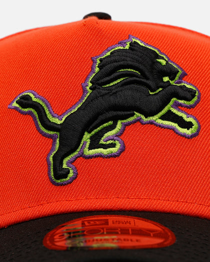 New Era Detroit Lions 'Halloween' 9FORTY A-Frame Snapback Orange/Black