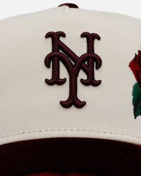 New Era New York Mets 'Velvet Roses' 9FORTY A-Frame Snapback Chrome