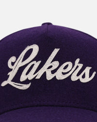 New Era Los Angeles Lakers 'Candy Cane Side Patch' 9FORTY A-Frame Snapback Official Team Color