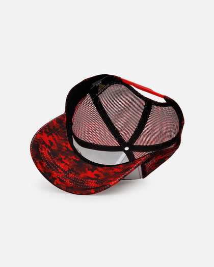 Loiter X Yu-Gi-Oh! Slifer The Sky Dragon Trucker Snapback Hat Red Camo