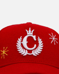New Era X Culture Kings 'Lost Wages' 9FORTY A-Frame Snapback Red