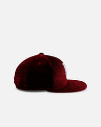 New Era Los Angeles Dodgers 'Velvet Roses' 59FIFTY Fitted Maroon