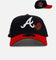 New Era Atlanta Braves 'Official Team Color Rose' 9FORTY A-Frame Snapback Official Team Color