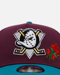 New Era Anaheim Ducks 'Official Team Color Rose' 9FORTY A-Frame Snapback Official Team Color