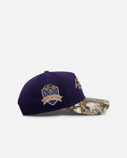 New Era Baltimore Ravens 'Realtree Visor' 9FORTY A-Frame Snapback Official Team Color