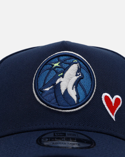New Era Minnesota Timberwolves 'Team Color Hearts' 9FORTY A-Frame Snapback Official Team Color