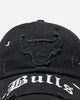 Mitchell & Ness Chicago Bulls 'Gothic Arch' Dad Fit Strapback Washed Black