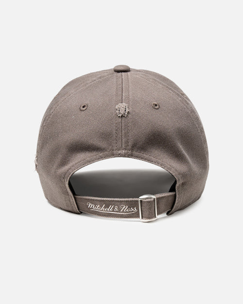 Mitchell & Ness Los Angeles Lakers 'Gothic Arch' Dad Fit Strapback Washed Chocolate