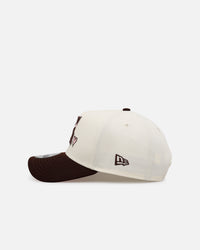 New Era Los Angeles Angels 'Pink Satin Pink Hearts Walnut' 9FORTY A-Frame Snapback Chrome/Walnut