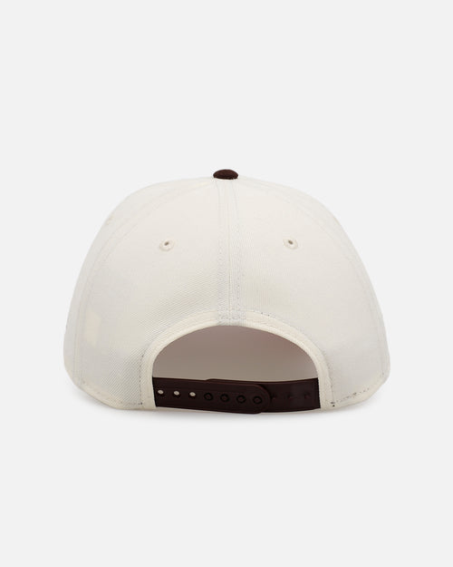 New Era Atlanta Braves 'Pink Satin Pink Hearts Walnut' 9FORTY A-Frame Snapback Chrome/Walnut