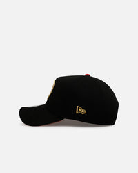 New Era Golden State Warriors 'Longevity' 9FORTY A-Frame Snapback Black/Red
