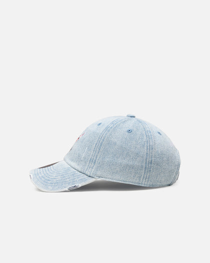 Mitchell & Ness Chicago Bulls 'Washed Denim' Dad Fit Strapback Denim
