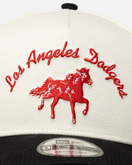 New Era Los Angeles Dodgers 'Galloping Horse' 9FORTY A-Frame Snapback White/Black