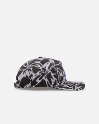 New Era Atlanta Braves 'Brushed Cotton' 19TWENTY Strapback Black/Light Blue
