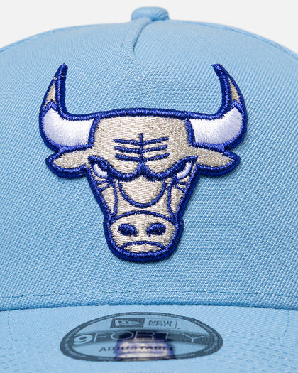 New Era Chicago Bulls 'Black Sky Blue' 9FORTY A-Frame Snapback Sky Blue