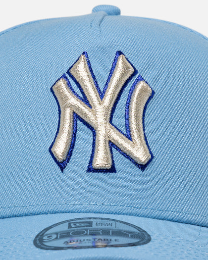 New Era New York Yankees 'Black Sky Blue' 9FORTY A-Frame Snapback Sky Blue