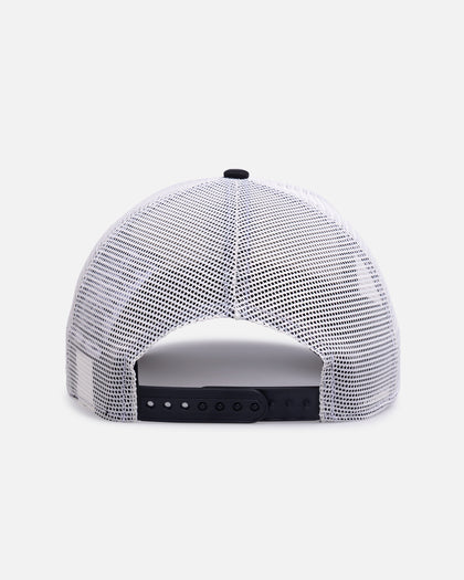 New Era Los Angeles Dodgers 'Upside Down Logo' 9FORTY A-Frame Trucker Snapback White/Black