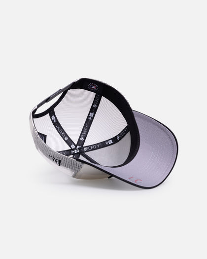 New Era Los Angeles Dodgers 'Upside Down Logo' 9FORTY A-Frame Trucker Snapback White/Black