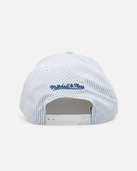 Mitchell & Ness New York Yankees 'Seersucker' Pro Pinch Snapback Blue/White