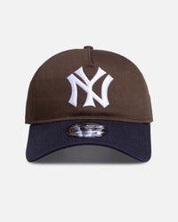 New Era New York Yankees 'Walnut Navy' 9FORTY A-Frame Snapback Brown/Blue
