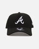 New Era Atlanta Braves 'Black' 9FORTY A-Frame Snapback Black/White