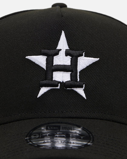 New Era Houston Astros 'Black' 9FORTY A-Frame Snapback Black/White