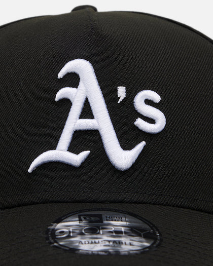 New Era Oakland Athletics 'Black' 9FORTY A-Frame Snapback Black/White