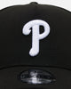 New Era Philadelphia Phillies 'Black' 9FORTY A-Frame Snapback Black/White