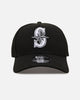 New Era Seattle Mariners 'Black' 9FORTY A-Frame Snapback Black/White