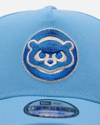 New Era Chicago Cubs 'Black Sky Blue' 9FORTY A-Frame Snapback Sky Blue