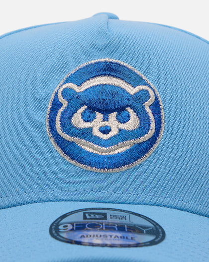 New Era Chicago Cubs 'Black Sky Blue' 9FORTY A-Frame Snapback Sky Blue