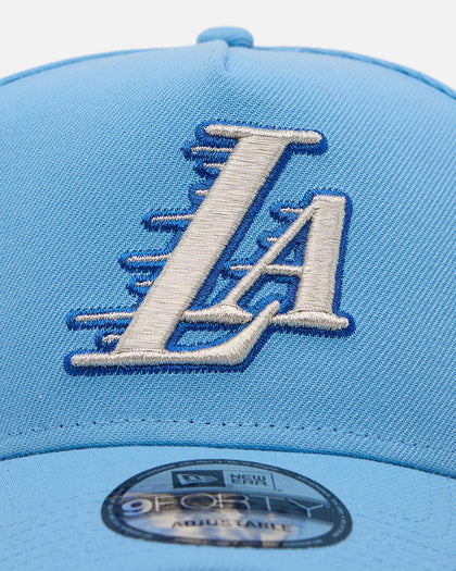 New Era Los Angeles Lakers 'Black Sky Blue' 9FORTY A-Frame Snapback Sky Blue