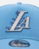 New Era Los Angeles Lakers 'Black Sky Blue' 9FORTY A-Frame Snapback Sky Blue