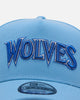 New Era Minnesota Timberwolves 'Black Sky Blue' 9FORTY A-Frame Snapback Sky Blue