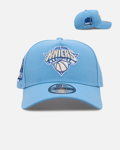 New Era New York Knicks 'Black Sky Blue' 9FORTY A-Frame Snapback Sky Blue